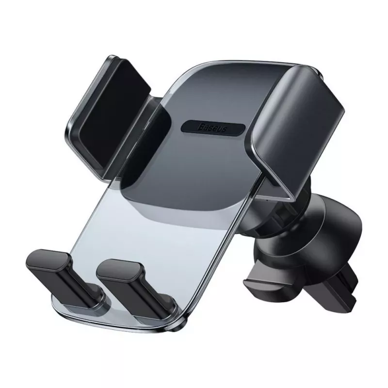 Suporte de telemóvel para grelha com fixação Baseus Easy Control (preto)