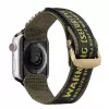 Pulseira de nylon Dux Ducis (Outdoor Version) para Apple Watch Ultra, SE, Series 9, 8, 7, 6, 5, 4, 3, 2, 1 (49, 45, 44, 42 mm) - amarelo