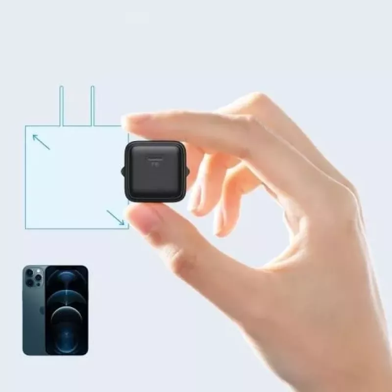 Carregador de parede rápido JOYROOM USB-C 20W Power Delivery Quick Charge 3.0 AFC preto (L-P202)