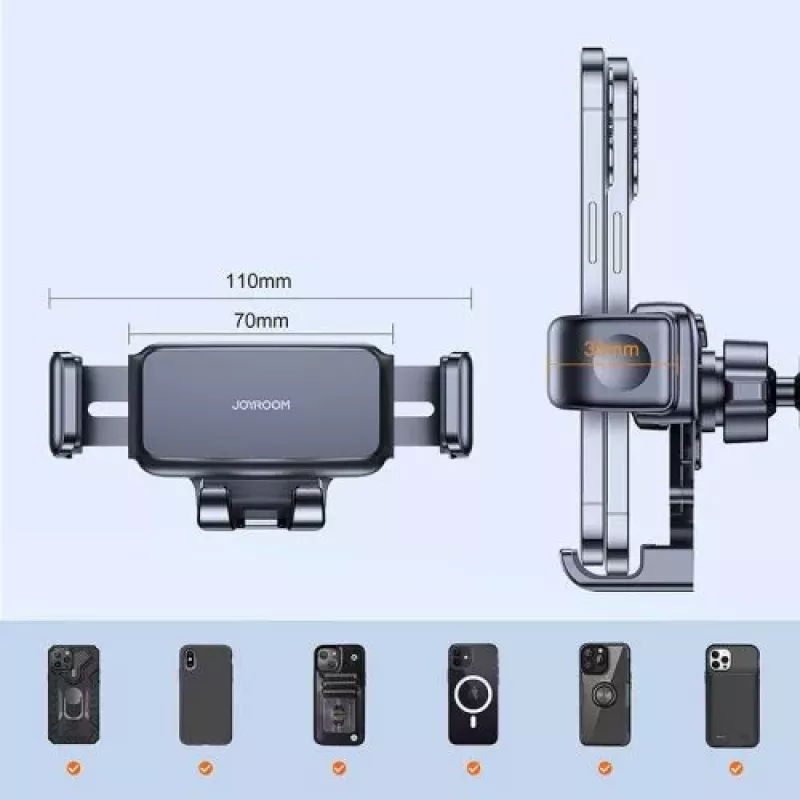 Suporte de telemóvel para automóvel Joyroom para painel de bordo preto (JR-ZS283)