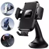 Suporte de telemóvel mecânico Joyroom JR-ZS259 universal para painel/para-brisas - preto