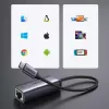 Adaptador UGREEN USB-C para RJ45 Gigabit Ethernet (cinzento) - 40322 CM483