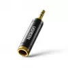 Adaptador de áudio UGREEN 3,5 mm para 6,35 mm (ficha para conector fêmea) cinzento AV168