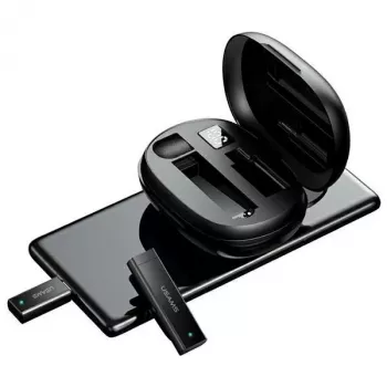 Microfone lavalier sem fios USAMS ENC 2.4G Lightning ZB244MKF01