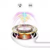Auscultadores com fios in-ear Dudao X10S com microfone, jack 3,5 mm, cabo de 1,2 m, branco