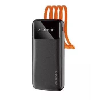 DUDAO K6Pro Power Bank 10000mAh 10W 4 Cabo Branco