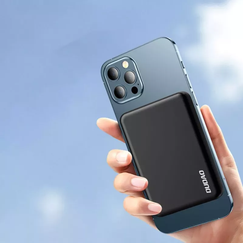 Dudao K14S Power Bank sem fios 5000mAh 10W Preto