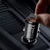 Dudao R3MAX 48W QC PD Mini Carregador de automóvel - Preto