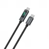 Dudao L7C Cabo USB-C para USB-C 100W com indicador LED 1m - Preto