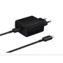 Samsung EP-TA845EBE + EP-DW767JBE carregador de viagem 45W e cabo de dados USB-C para USB-C preto (OOB Bulk)
