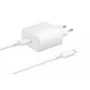 Samsung EP-TA845EWE + EP-DW767JWE carregador de viagem 45W e cabo de dados USB-C para USB-C branco (OOB Bulk)