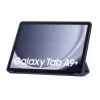 Capa Tech-Protect Samsung Galaxy Tab A9 Plus 11 polegadas X210 / X215 / X216 SmartCase azul-marinho