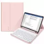 Tech-Protect SC Pen + Capa com teclado para iPad 10.9" (10.ª geração, 2022) / 11" (2025), rosa