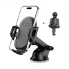 Suporte universal para automóvel Tech-Protect V5 para painel e saída de ar - preto