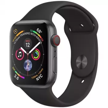 Apple Watch Series 4 40mm caixa em alumínio com bracelete desportiva cinzento sideral alumínio preto