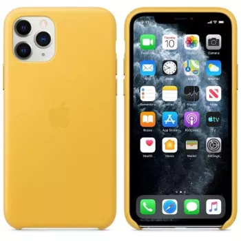 Capa em pele Apple para iPhone 11 Pro MWYA2ZM/A Meyer Lemon