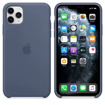 Capa em silicone Apple para iPhone 11 Pro Max MX032ZM/A azul Alasca