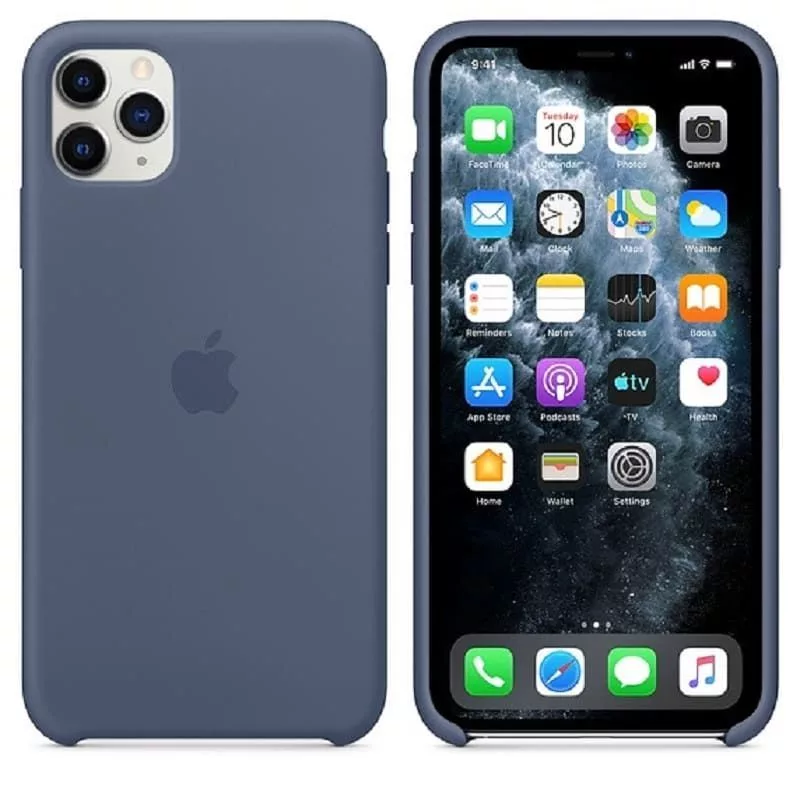 Capa em silicone Apple para iPhone 11 Pro Max MX032ZM/A azul Alasca