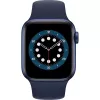 Apple Watch Series 6 GPS, 40mm caixa em alumínio com bracelete desportiva Deep Navy azul