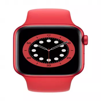 Apple Watch Series 6 GPS 44mm caixa em alumínio PRODUCT (RED) com bracelete desportiva - Regular vermelha
