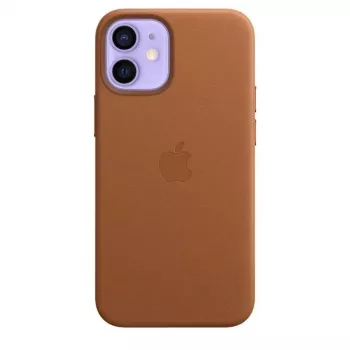Capa em pele Apple com MagSafe para iPhone 12 mini California Poppy