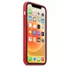 Capa em silicone Apple com MagSafe para iPhone 12 mini vermelha