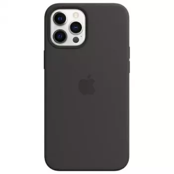Capa em silicone Apple com MagSafe para iPhone 12 Pro Max 6,7 polegadas - preta (MHLG3ZE/A)