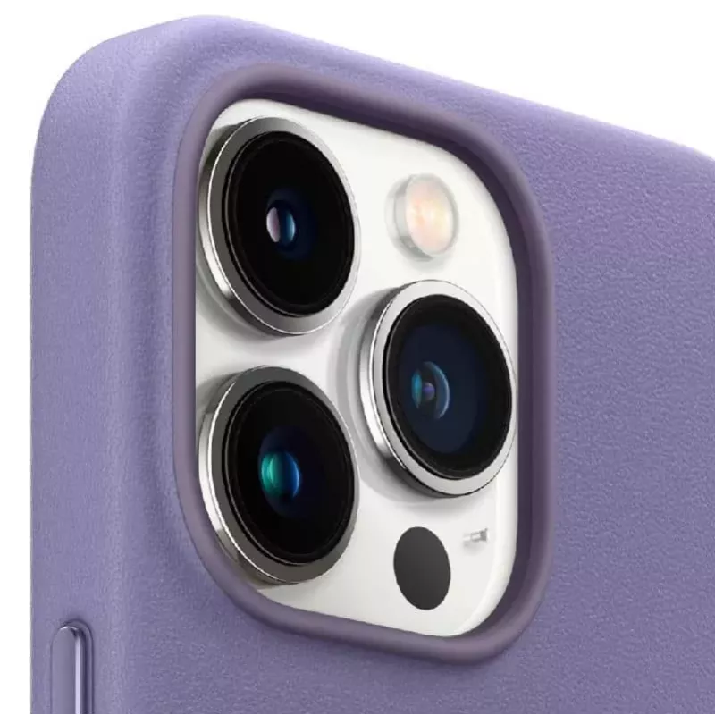 Capa em pele Apple para iPhone 13 Pro Max com MagSafe Wisteria