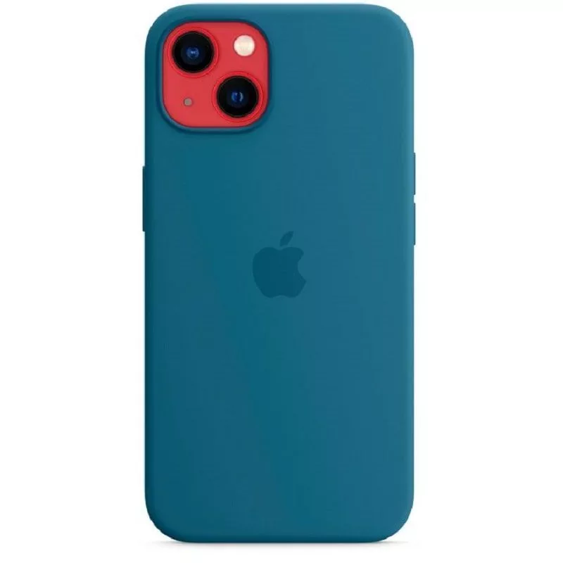 Capa em silicone Apple para iPhone 13 com MagSafe Blauhäher