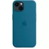 Capa em silicone Apple para iPhone 13 com MagSafe Blauhäher