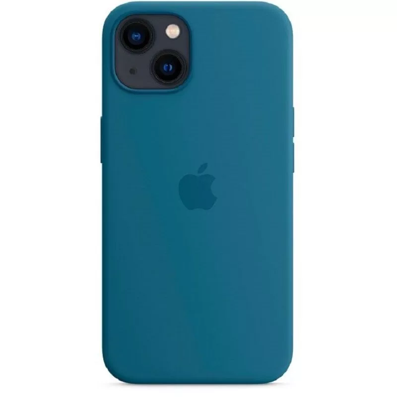 Capa em silicone Apple para iPhone 13 com MagSafe Blauhäher