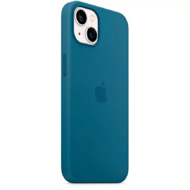 Capa em silicone Apple para iPhone 13 com MagSafe Blauhäher