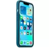 Capa em silicone Apple para iPhone 13 com MagSafe Blauhäher