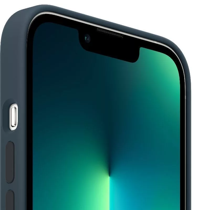 Capa em silicone Apple para iPhone 13 Pro com MagSafe Abyss Blue