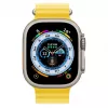 Apple Watch Ultra GPS + Cellular, 49mm Caixa de Titânio com Bracelete Ocean Amarela