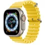 Apple Watch Ultra GPS + Cellular, 49mm Caixa de Titânio com Bracelete Ocean Amarela