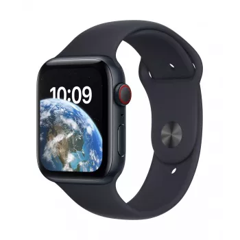 Apple Watch SE GPS + Cellular 44mm Caixa de Alumínio Midnight com Bracelete Sport Midnight - Regular 2.ª Ger.