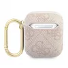 Guess Apple AirPods 1/2 Capa 4G Script Metal Collection rosa