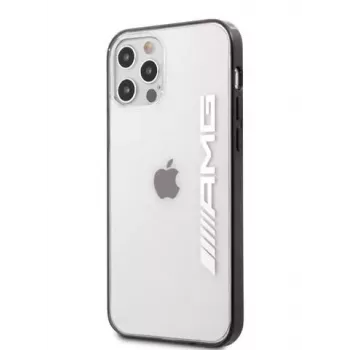 AMG Apple iPhone 12/12 Pro 6,1 polegadas Capa Metallic Black Edges Transparente