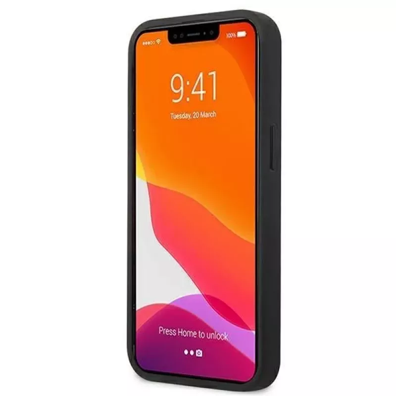 Guess GUHCP13M4GMGGR iPhone 13 / 14 / 15 6,1 Capa Rígida com Fecho Cinzenta