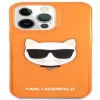 Karl Lagerfeld Apple iPhone 13 Pro Fluo TPU Choupette Head Case laranja