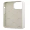 Lacoste Apple iPhone 13 Pro Capa de silicone líquido Allover Pattern branca