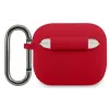 Lacoste Apple AirPods 3 Capa de silicone líquido com logótipo impresso brilhante vermelha