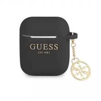 Guess Apple 4G Charms Silicone Case para AirPods 1/2 preta