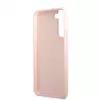 Guess Capa de silicone Metal Logo para Samsung Galaxy S22 Plus - rosa