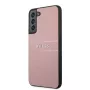 Guess Samsung Galaxy S22 Plus Capa em pele PU Saffiano rosa