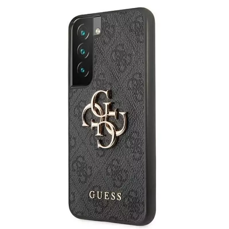 Guess GUHCS22S4GMGGR S901 Capa rígida para Samsung Galaxy S22, cinzento, 4G Big Metal Logo