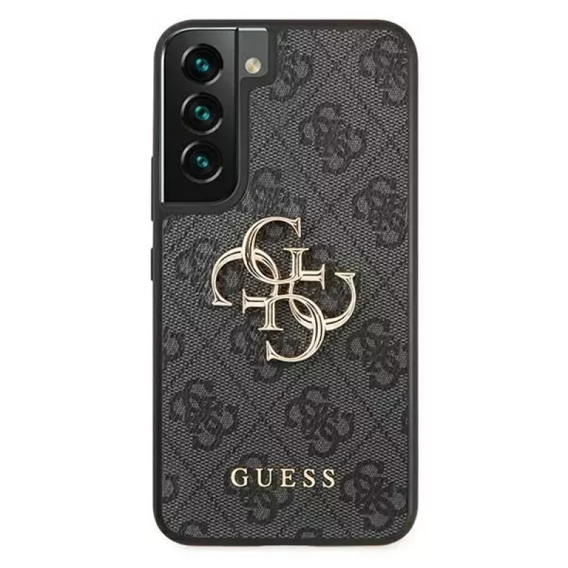 Guess GUHCS22S4GMGGR S901 Capa rígida para Samsung Galaxy S22, cinzento, 4G Big Metal Logo
