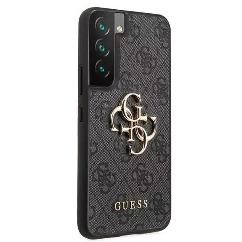 Guess GUHCS22S4GMGGR S901 Capa rígida para Samsung Galaxy S22, cinzento, 4G Big Metal Logo