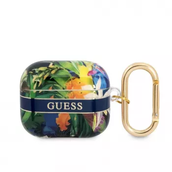 Guess Apple AirPods 3 Capa TPU Flower Print azul